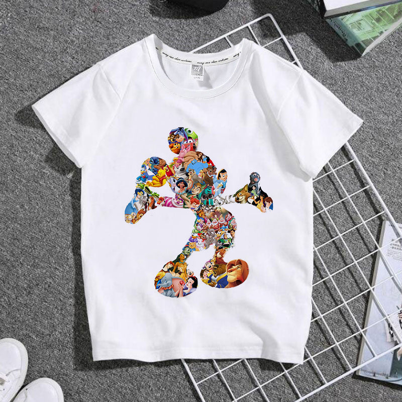 Детска тениска Mickey Color - SatModa. https://satmoda.com/products/copy-of-детска-тениска-mickey-color Детска тениска със забавен принт за всяко малко приключение. Мека и дишаща, за комфорт през целия ден.