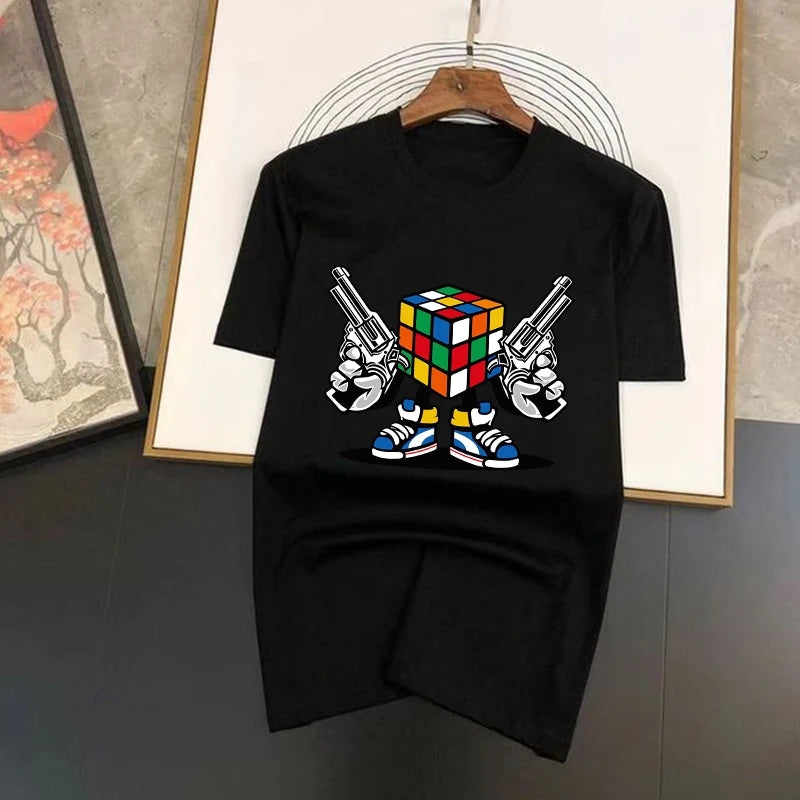 Мъжка тениска Paris - SatModa. https://satmoda.com/products/mens-t-shert-rubix-cube Модерна мъжка тениска с обло деколте и свободна кройка. Материята на тениската е изключително мека и осигурява максимален комфорт през летните дни. Съчетава се
