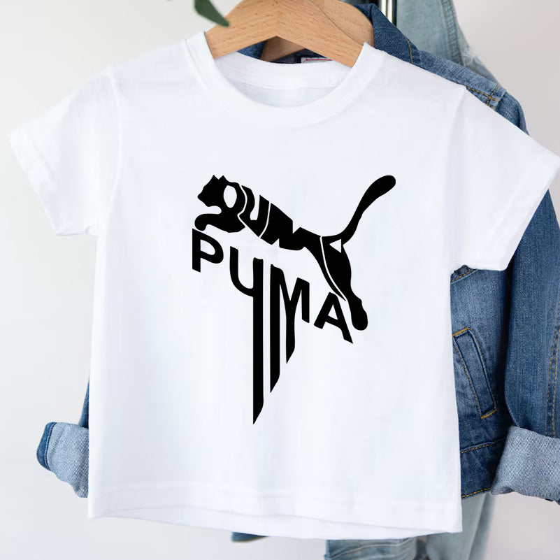 Детска тениска Puma Jump / SatModa Детска тениска със забавен принт за всяко малко приключение. Мека и дишаща, за комфорт през целия ден. BGN 23.60
