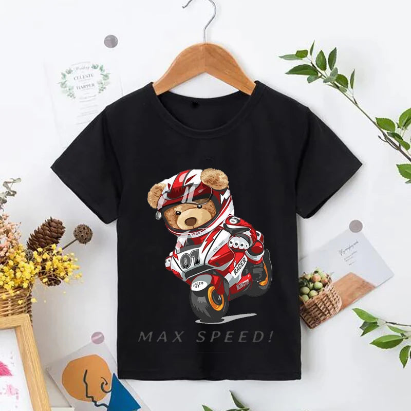 Детска тениска Max Speed - SatModa https://satmoda.com/products/детска-тениска-max-speed Детска тениска със забавен принт за всяко малко приключение. Мека и дишаща, за комфорт през целия ден.
