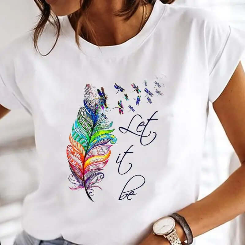 Дамска тениска Let it Be - SatModa https://satmoda.com/products/дамска-тениска-let-it-be Дамска тениска със стилен дизайн и висококачествени материали. Отличен избор за ежедневието и спорт. Подходяща за разнообразни поводи и комбинации.