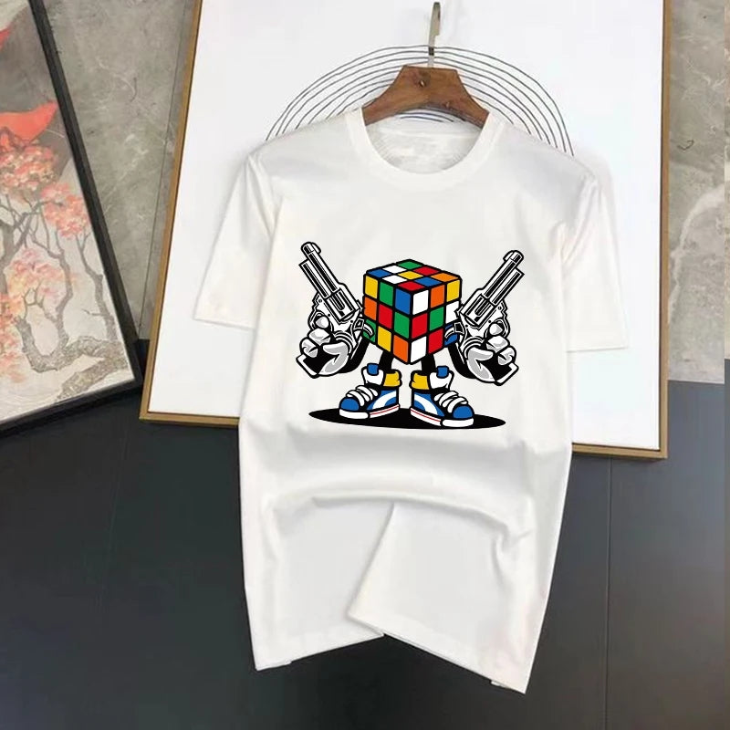 Мъжка тениска Paris - SatModa. https://satmoda.com/products/mens-t-shert-rubix-cube Модерна мъжка тениска с обло деколте и свободна кройка. Материята на тениската е изключително мека и осигурява максимален комфорт през летните дни. Съчетава се