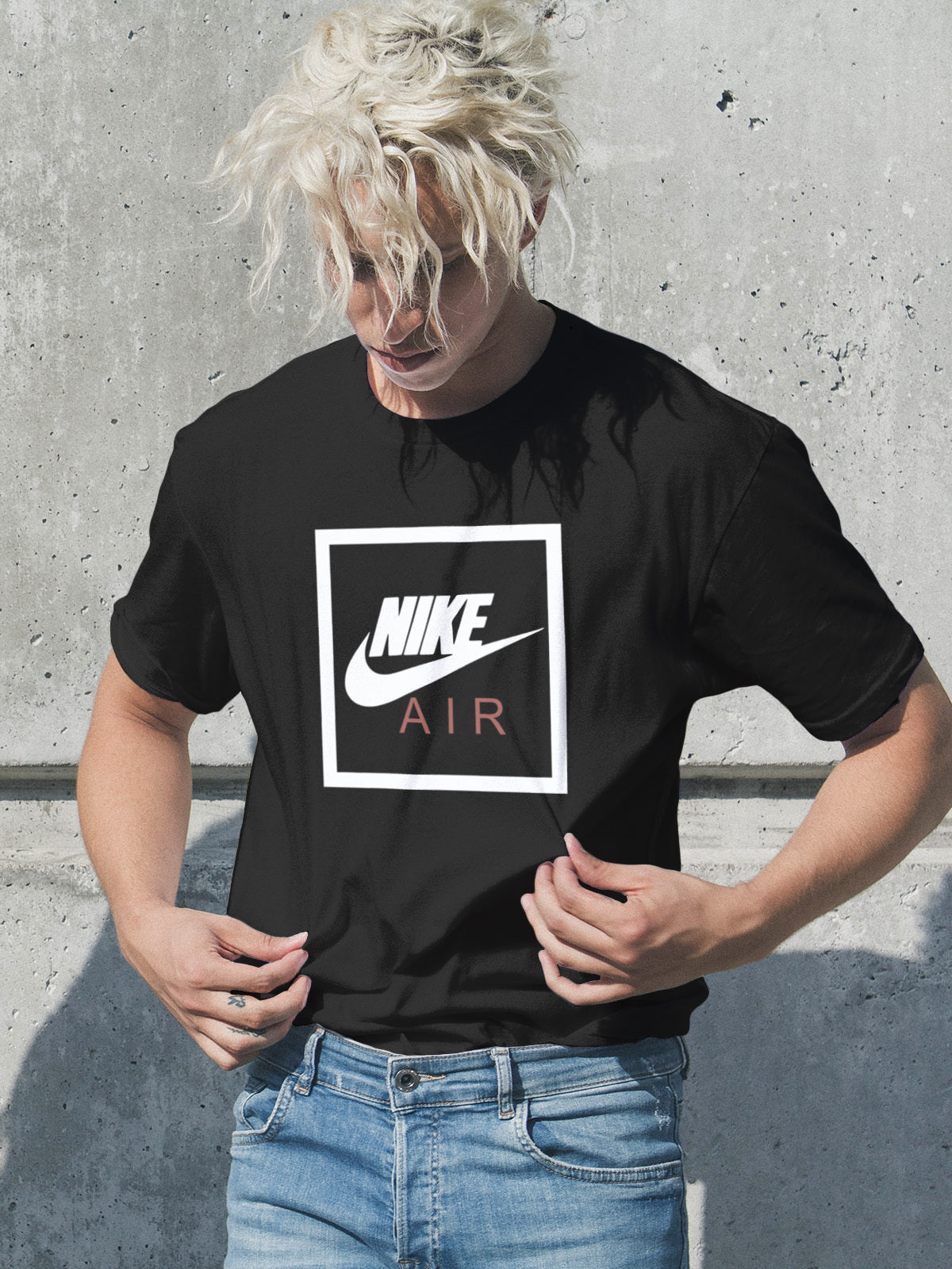 Мъжка тениска Nike Air DTG
Модерна мъжка тениска с надпис. Съчетава се добре както с дънки, така и със спортен екип.Материя: 100% памукПрепоръчителна температура за пране 30°.
