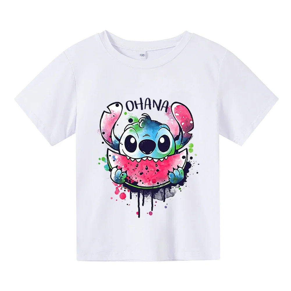 Детска тениска Ohana - SatModa. https://satmoda.com/products/детска-тениска-ohana Детска тениска със забавен принт за всяко малко приключение. Мека и дишаща, за комфорт през целия ден.
