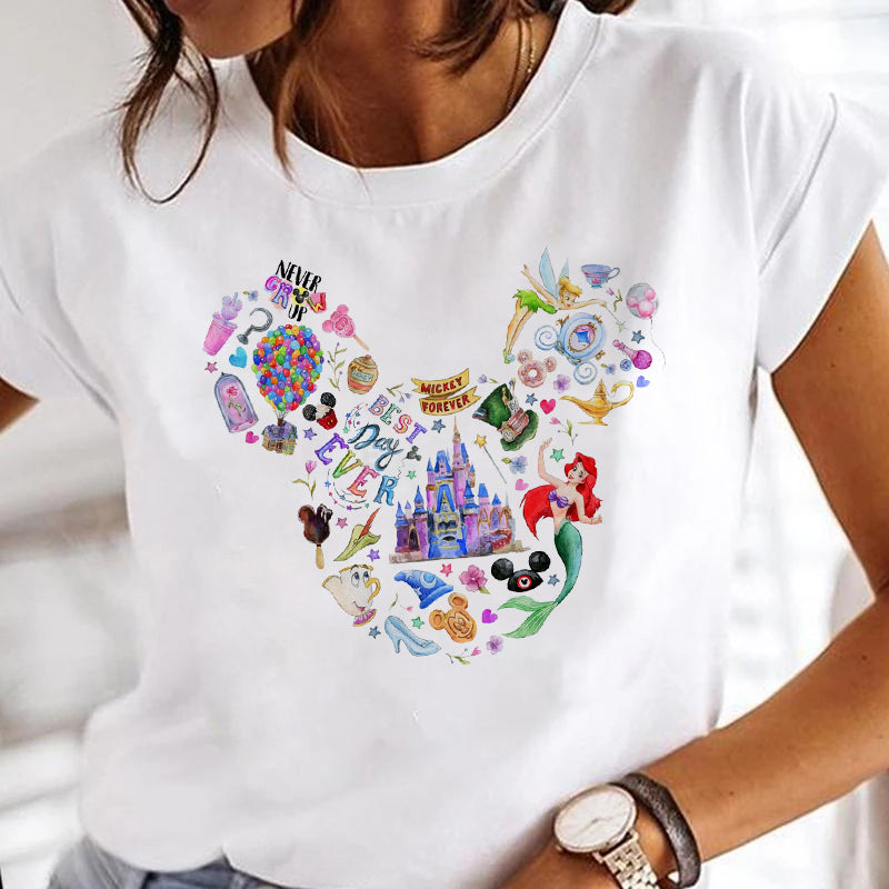 Дамска тениска Never grow up https://satmoda.com/products/дамска-тениска-never-grow-up Дамска тениска с обло деколте и свободна кройка. Тениската е изключително мека и осигурява максимален комфорт през летните дни.Тениската е изработена 100% памук