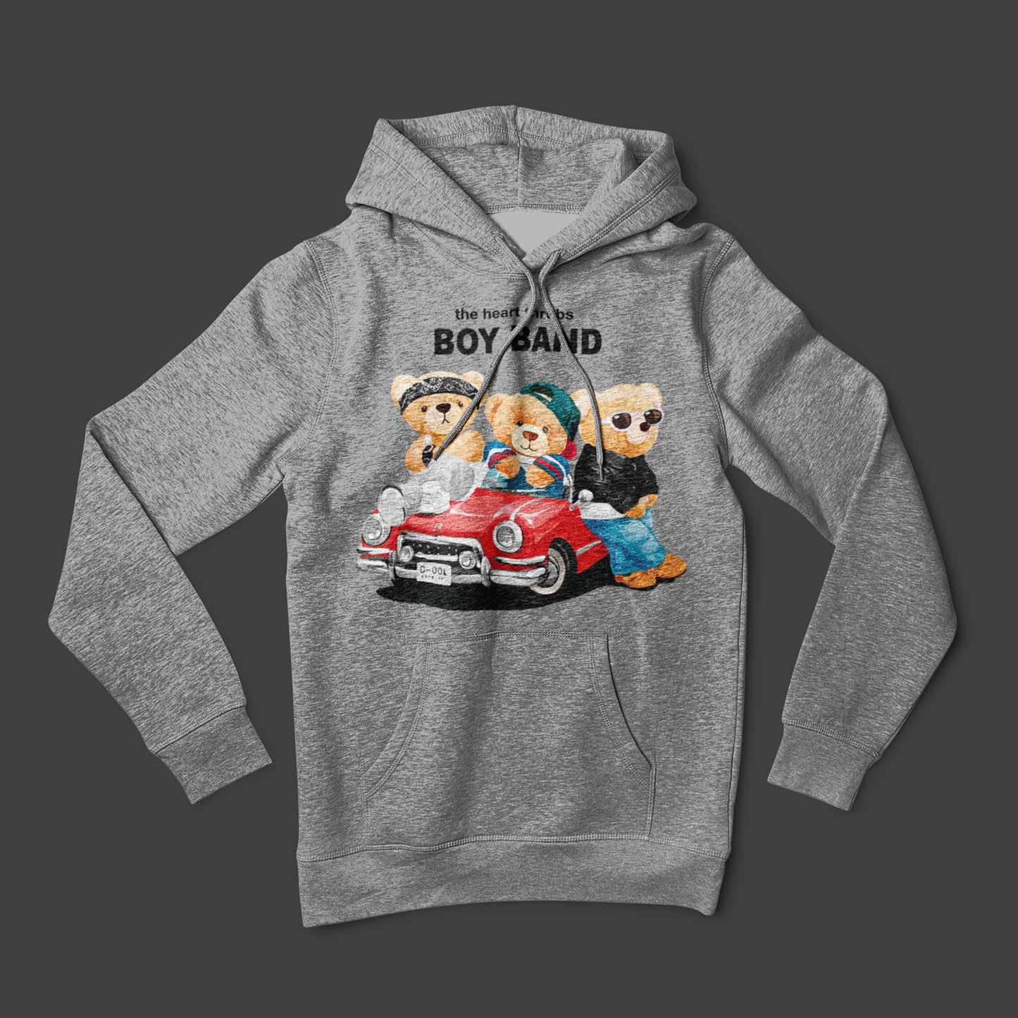 Детски Суичър Boy Band - Сив