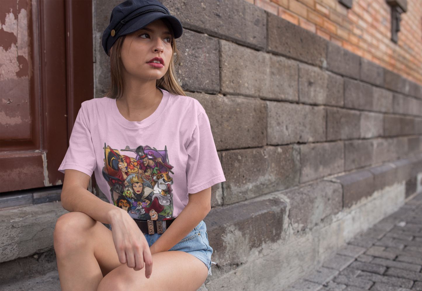 Дамска тениска Messy — розова, 100% памук | SatModa