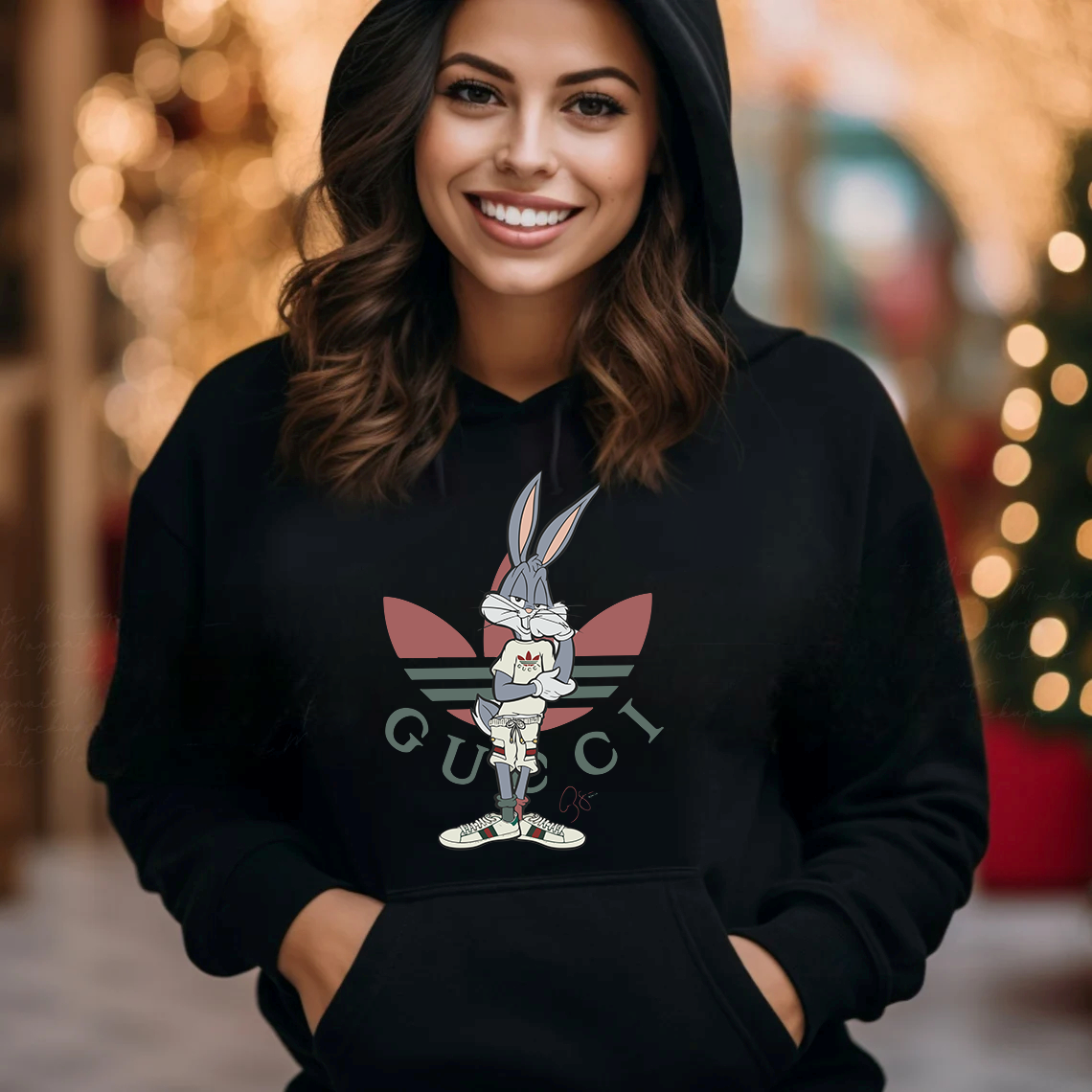 Дамски суичър Young Bugs Bunny черен — 100% памук, размери S-М-L | SatModa