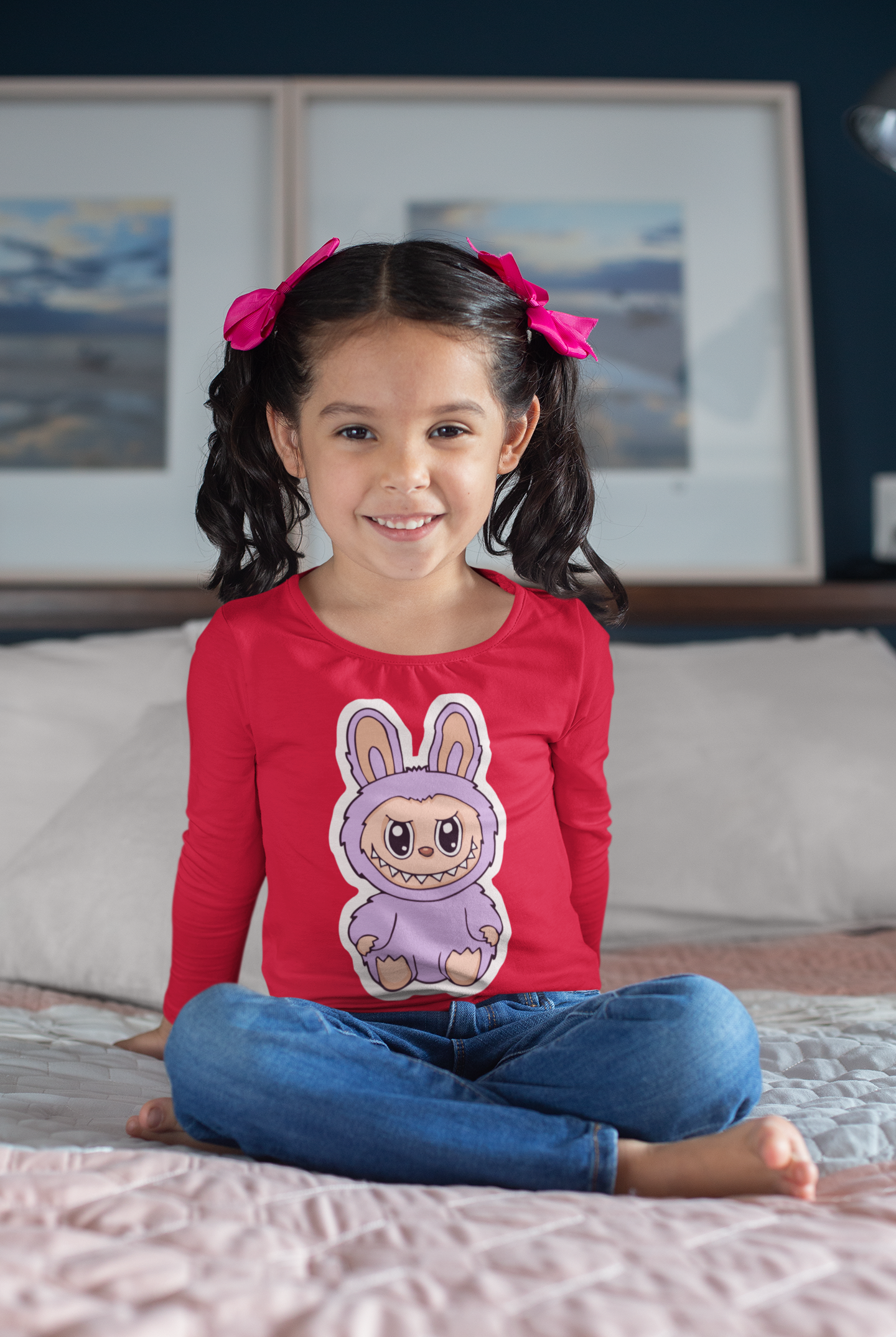 Детска блуза Labubu Purple червена | SatModa