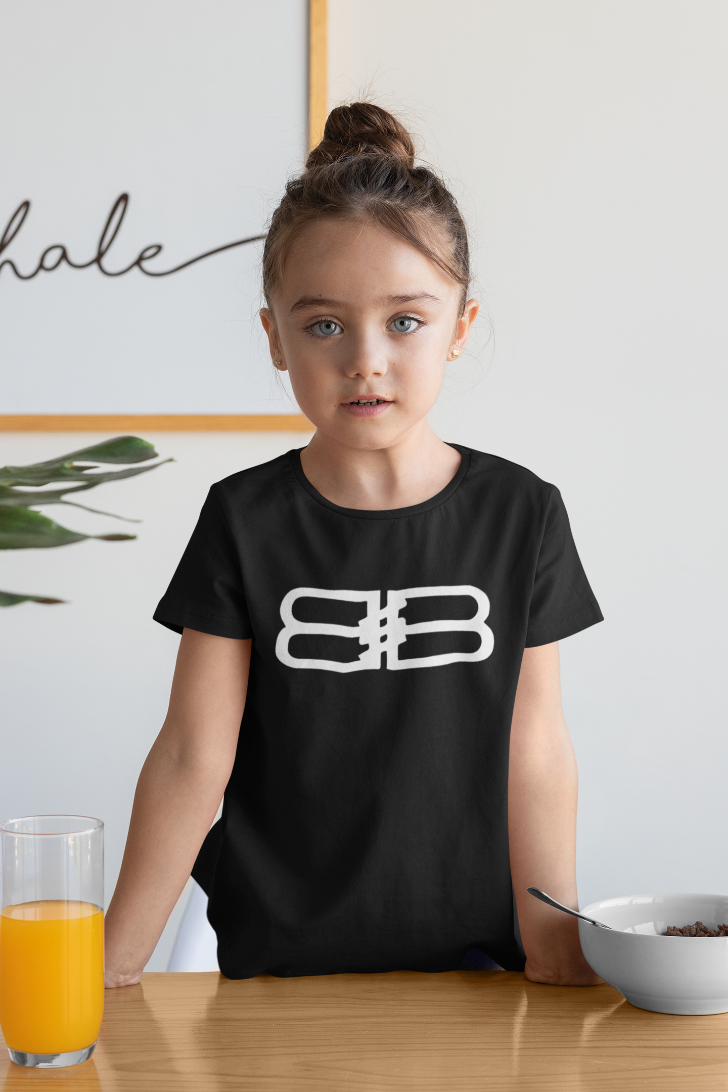 Детска тениска BB черна — 100% памук, размери 2-3 г. до 14-16 г. | SatModa