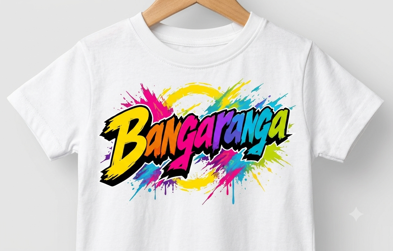 Детска тениска Bangaranga бяла — 100% памук, размери 3-14г. | SatModa