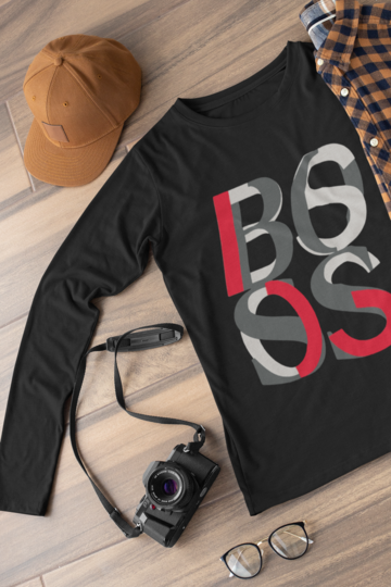 Детска блуза Bos черна — 100% памук, размери 3-4 г. до 11-12 г. | SatModa