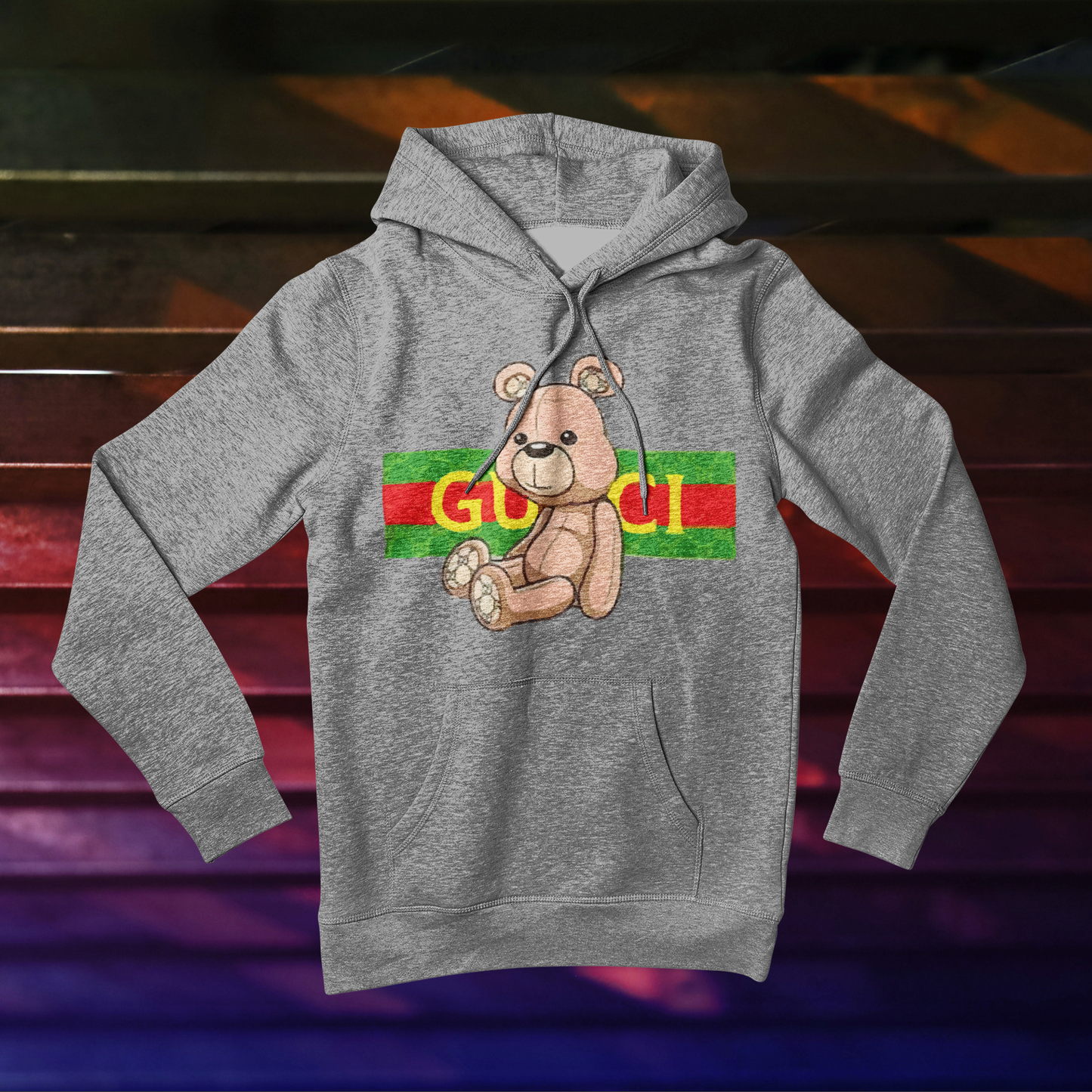 Детски Суичър Gu Bear - Сив
