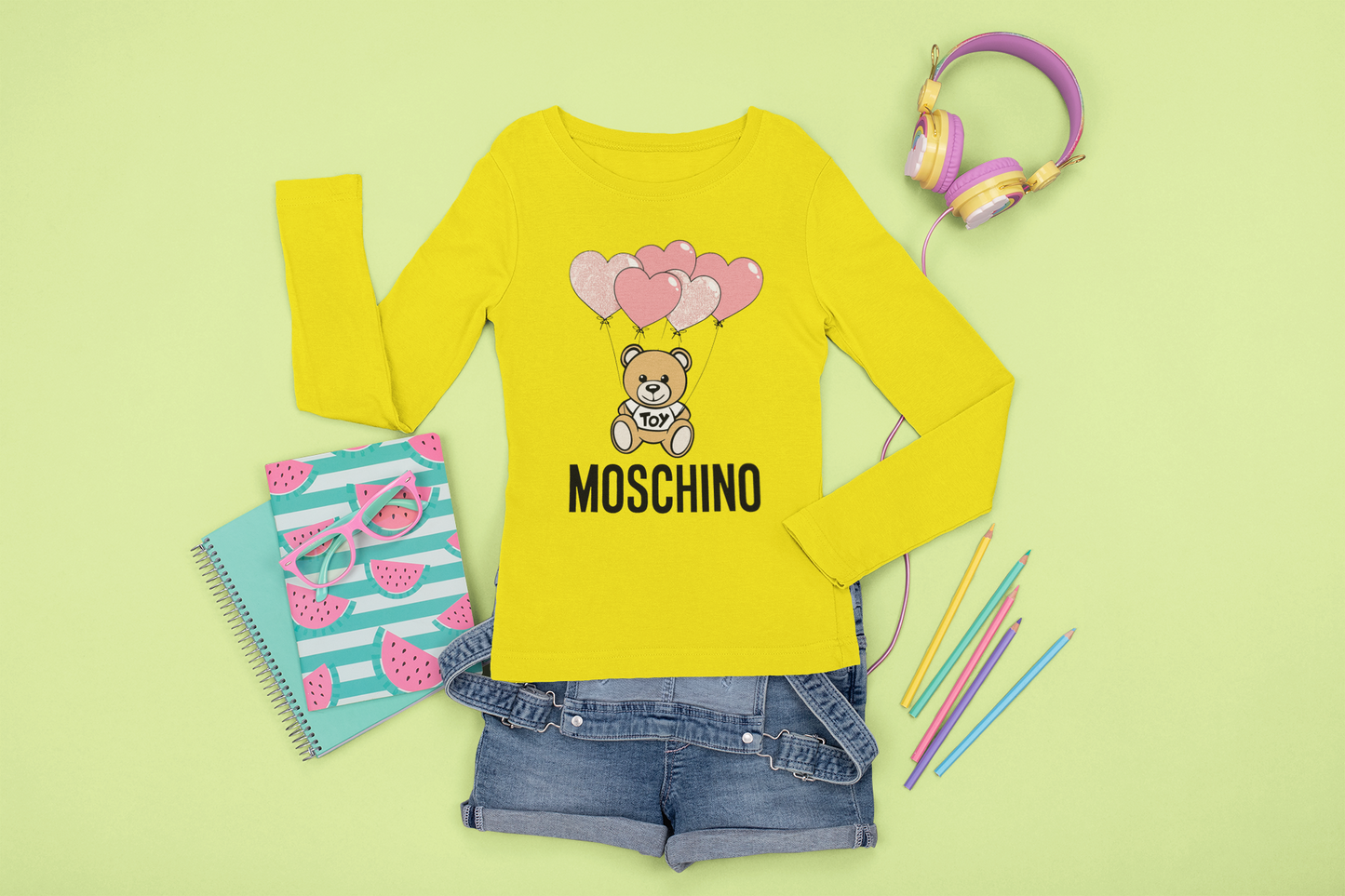 Детска блуза Moschino Baloons / SatModa.
Мека памучна блуза за деца, идеална за всекидневна употреба. Дишаща, хипоалергенна и удобна. Доставка в цялата страна. Размери 3-12 г. Пастелни цветове.
BGN 26.60