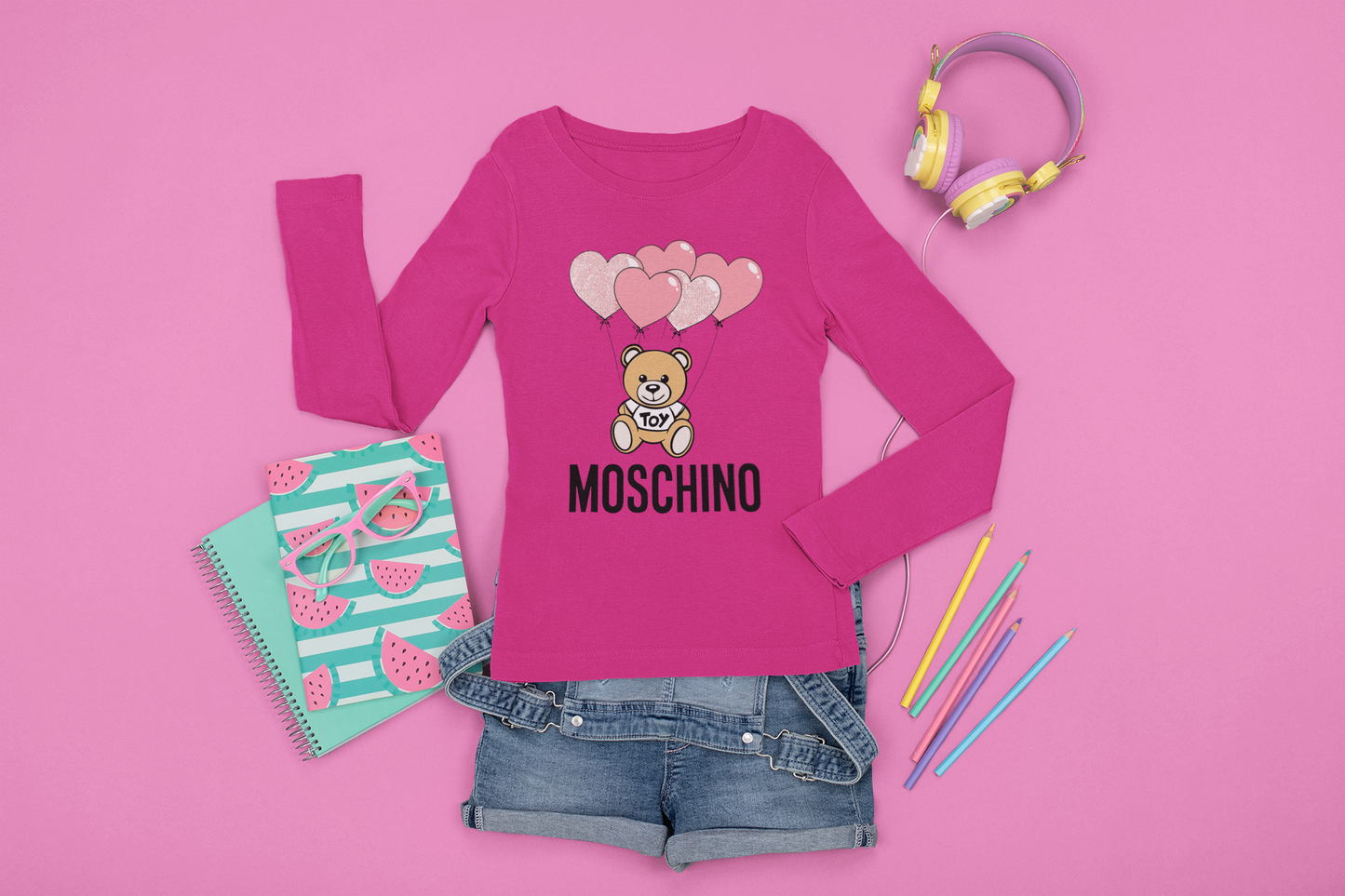 Детска блуза Moschino Baloons / SatModa.
Мека памучна блуза за деца, идеална за всекидневна употреба. Дишаща, хипоалергенна и удобна. Доставка в цялата страна. Размери 3-12 г. Пастелни цветове.
BGN 26.60