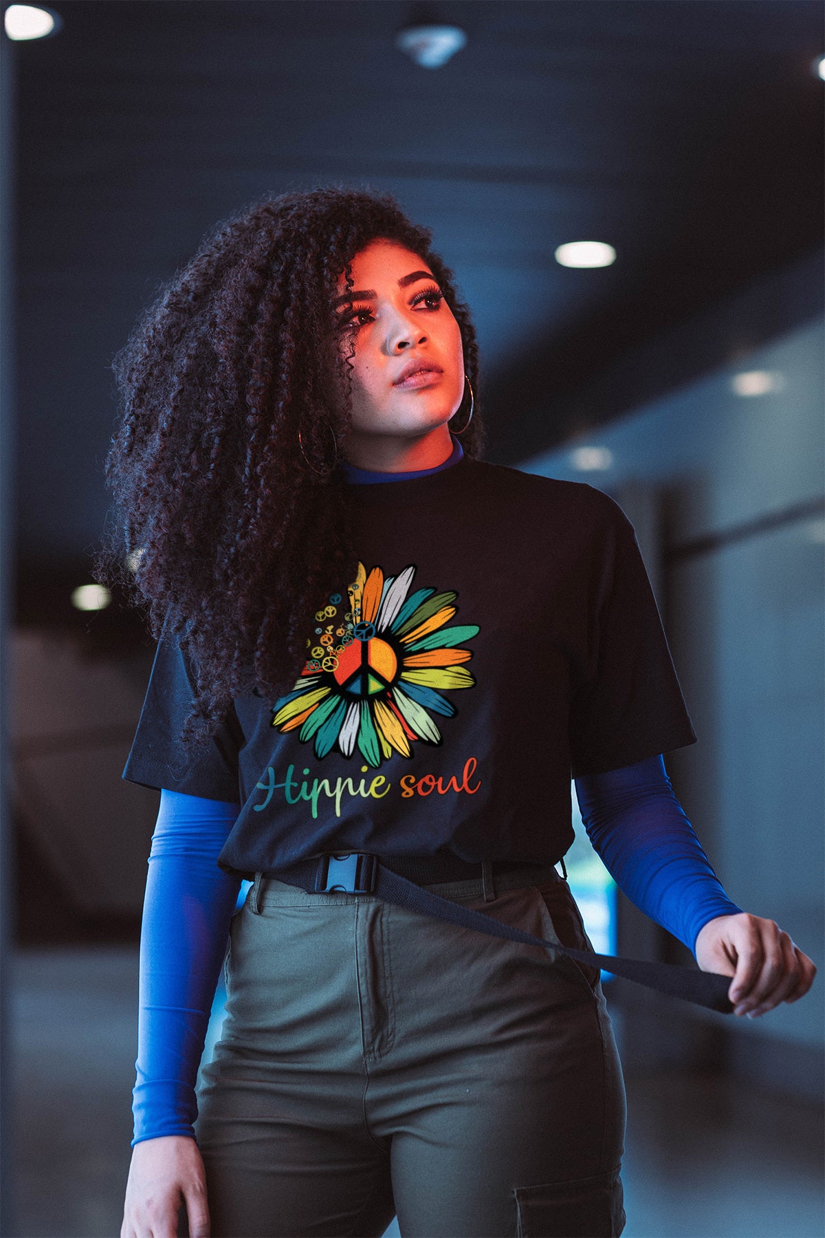 Дамска тениска Hippie Soul - SatModa
Ефектна дамска тениска с обло деколте и свободна кройка. Осигурява максимален комфорт през летните дни.Съчетава се добре както с дънки, така и със спортен екип.
BGN 24.90
