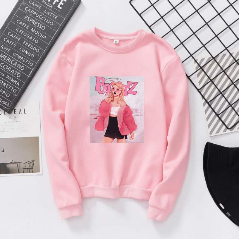 Дамска блуза Bratz pink dtg https://satmoda.com/products/bratz-дамска-ефектна-блуза Модерна дамска блуза с надписБлуза с обло деколте и свободна кройка. Материята на блузата е изключително мека и приятна. Осигурява максимален комфорт и топлина през зимните дни.100% памук