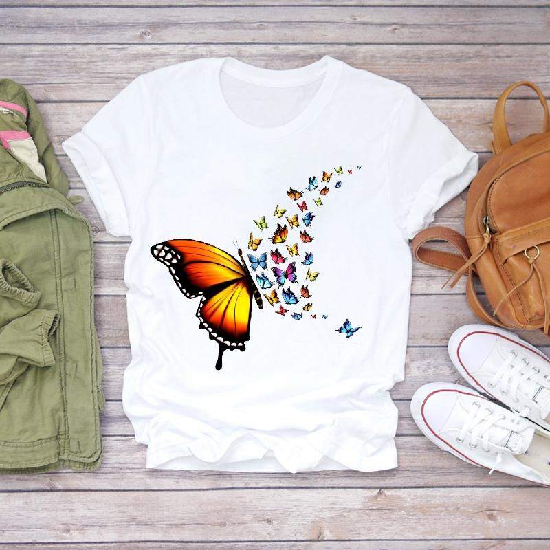 Дамска тениска Butterfly https://satmoda.com/products/дамска-тениска-butterfly Ефектна дамска тениска с щампаМатерия: 100% памукСъчетава се добре както с дънки, така и със спортен екип.Препоръчителна температура за пране 30°.