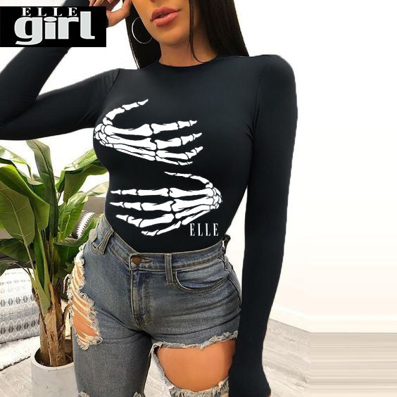Дамско боди Skeleton Hug https://satmoda.com/products/дамско-боди-skeleton-hug Топло и комфортно дамско боди - бикина с дълъг ръкав. Изработено от висококачествен 92% пениран памук и 8% ликра, което дава допълнителна мекота и еластичност. Закопчалката е с три малки кукички.СЪСТАВ:92% памук. 8% ликра.