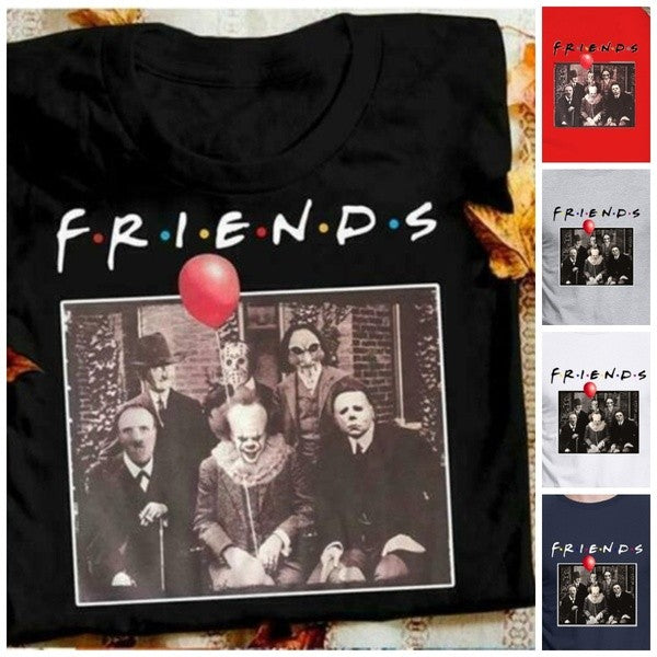 Мъжка Тениска Scary Friends - SatModa https://satmoda.com/products/мъжка-тениска-scary-friends Мъжка тениска с обло деколте и свободна кройка.Тениската е изработена от100% памук