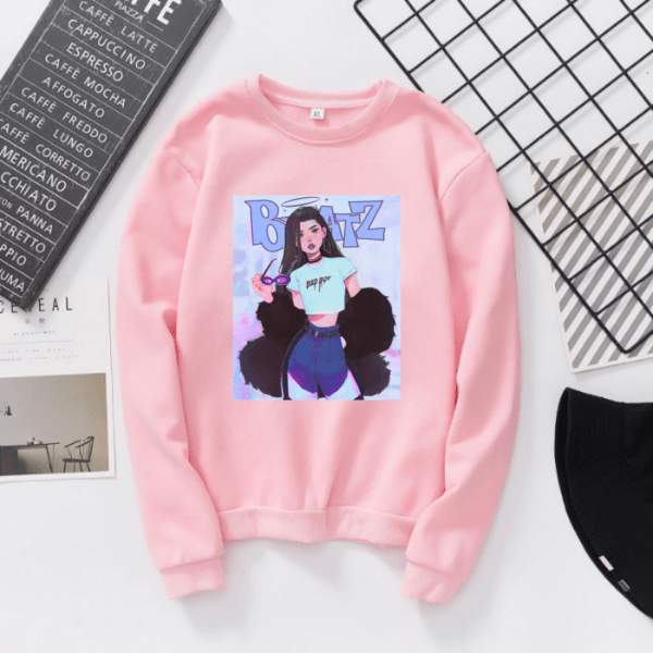 Дамска блуза Bratz black dtg https://satmoda.com/products/bratz-ефектна-дамска-блуза-1 Модерна дамска блуза с щампаБлуза с обло деколте и свободна кройка. Материята на блузата е изключително мека и приятна. Осигурява максимален комфорт и топлина през зимните дни.100% памук