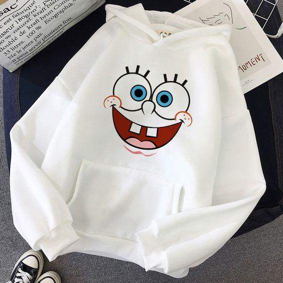 Дамски суичър Sponge Bob https://satmoda.com/products/дамски-суичър-с-качулка-sponge-bob Ефектен дамски суичър с качулка с връзкиМатерията на блузата е изключително мека и приятна. Осигурява максимален комфорт и топлина през зимните дни100% Памук