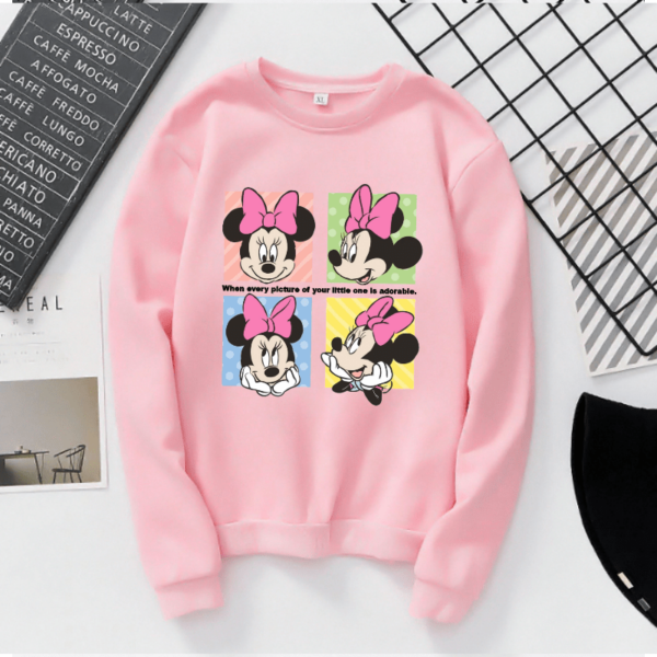 Дамска блуза Minnie's Frames — розово, 100% памук, свободна кройка | SatModa