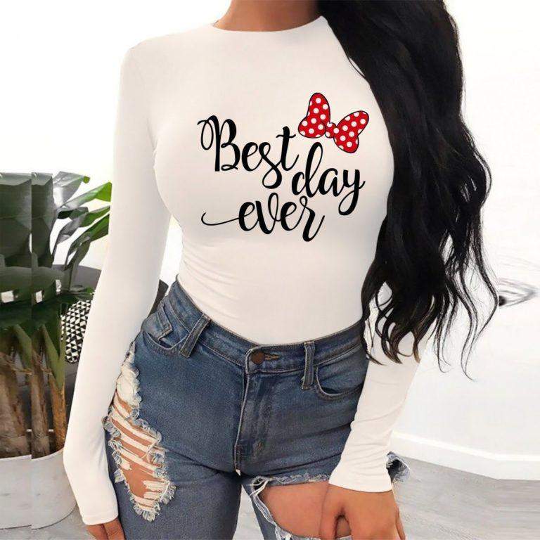 Дамско боди Best day ever https://satmoda.com/products/дамско-боди-bestday-ever Топло и комфортно дамско боди - бикина с дълъг ръкав. Изработено от висококачествен 92% пениран памук и 8% ликра, което дава допълнителна мекота и еластичност. Закопчалката е с три малки кукички.СЪСТАВ:92% памук. 8% ликра.