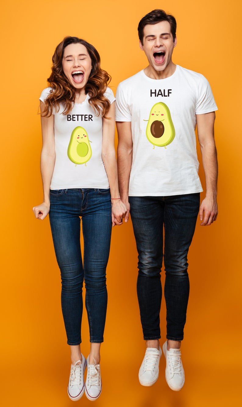 Тениски за двойки Better Half - SatModa https://satmoda.com/products/тениски-за-двойки-better-half Тениски с обло деколте и свободна кройка. Материята на тениските е изключително мека и осигурява максимален комфорт през летните дни.100% памук
