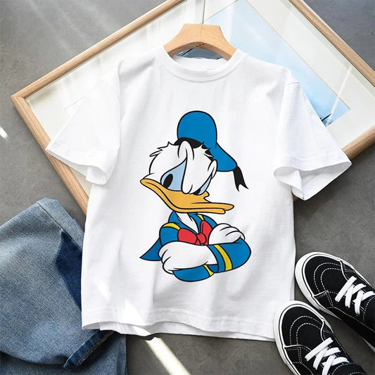 Детска тениска Donald - SatModa.  https://satmoda.com/products/детска-тениска-donald  Детска тениска със забавен принт за всяко малко приключение. Мека и дишаща, за комфорт през целия ден.