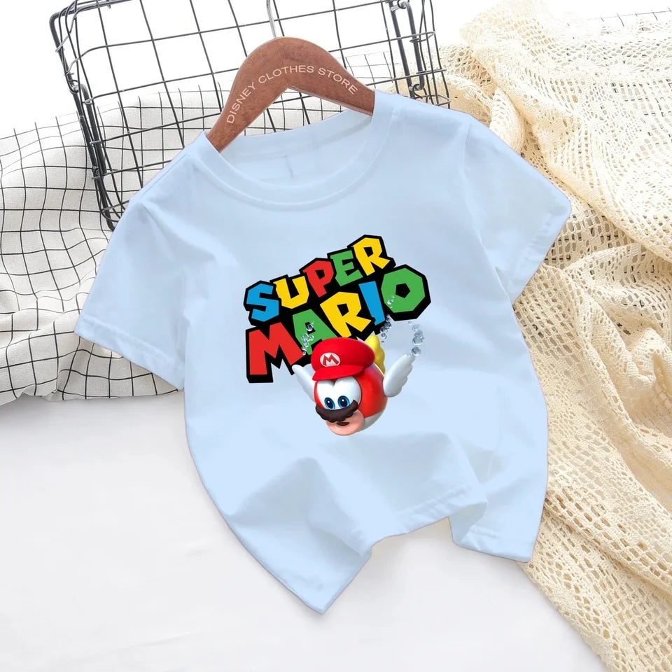 Детска тениска Super Mario  https://satmoda.com/products/детска-тениска-super-mario  Детска тениска със забавен принт за всяко малко приключение. Мека и дишаща, за комфорт през целия ден.