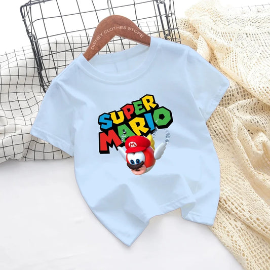 Детска тениска Super Mario  https://satmoda.com/products/детска-тениска-super-mario  Детска тениска със забавен принт за всяко малко приключение. Мека и дишаща, за комфорт през целия ден.