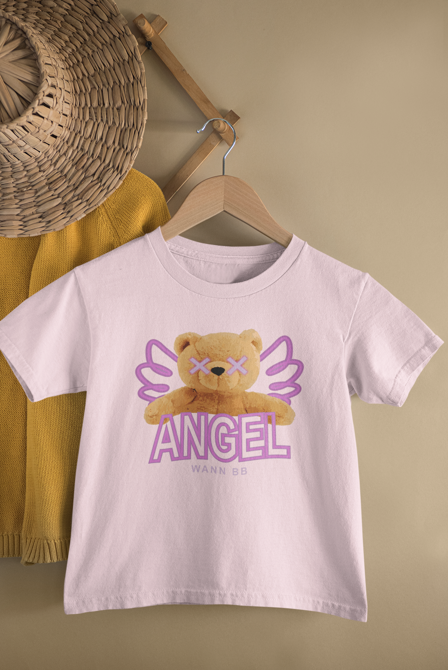 Детска тениска Angel Bear - Розова