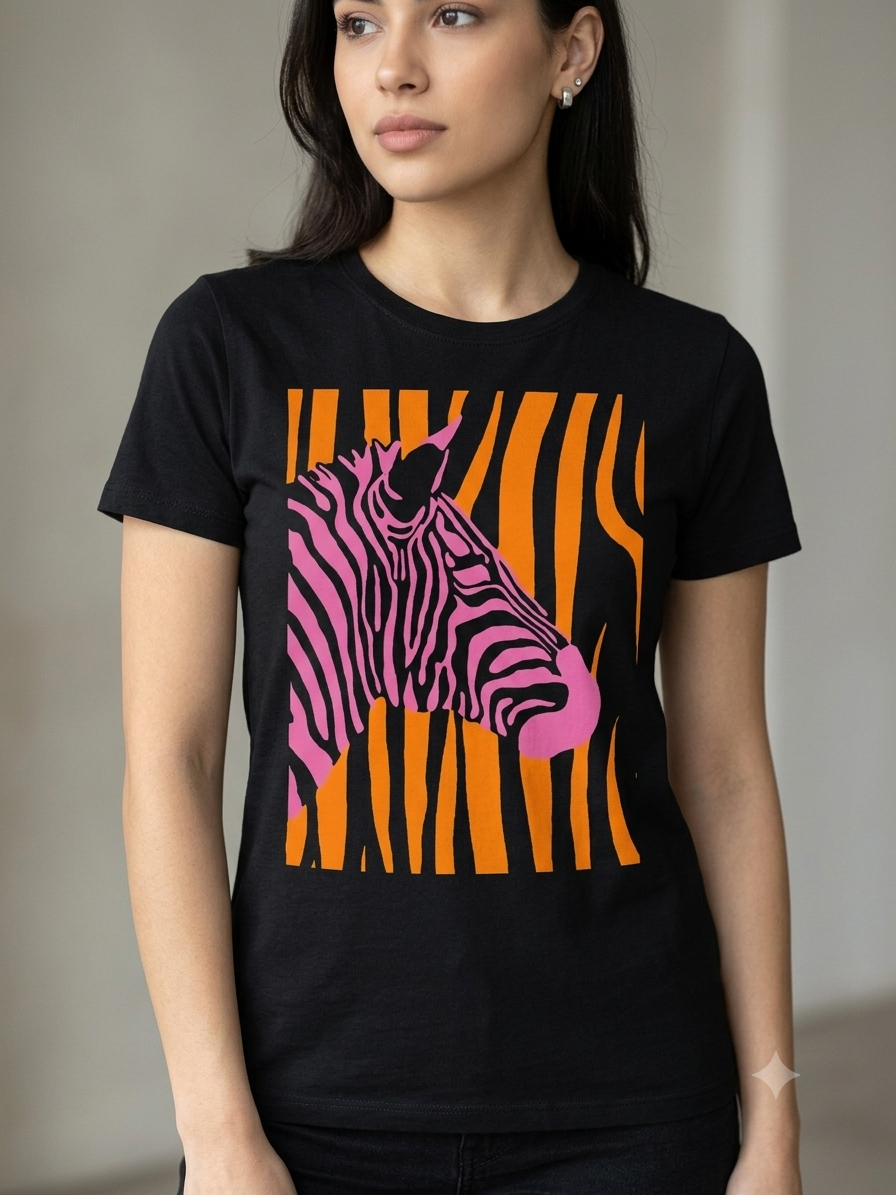 Дамска тениска Pink zebra