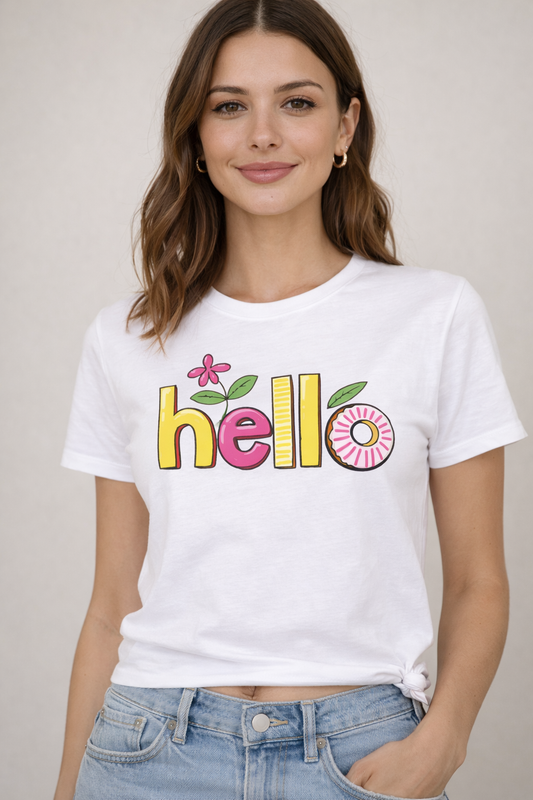 Дамска тениска Hello Colors / SatModa.

Дамска тениска със стилен дизайн и висококачествени материали. Отличен избор за ежедневието и спорт. Подходяща за разнообразни поводи и комбинации.

€12.80 EUR