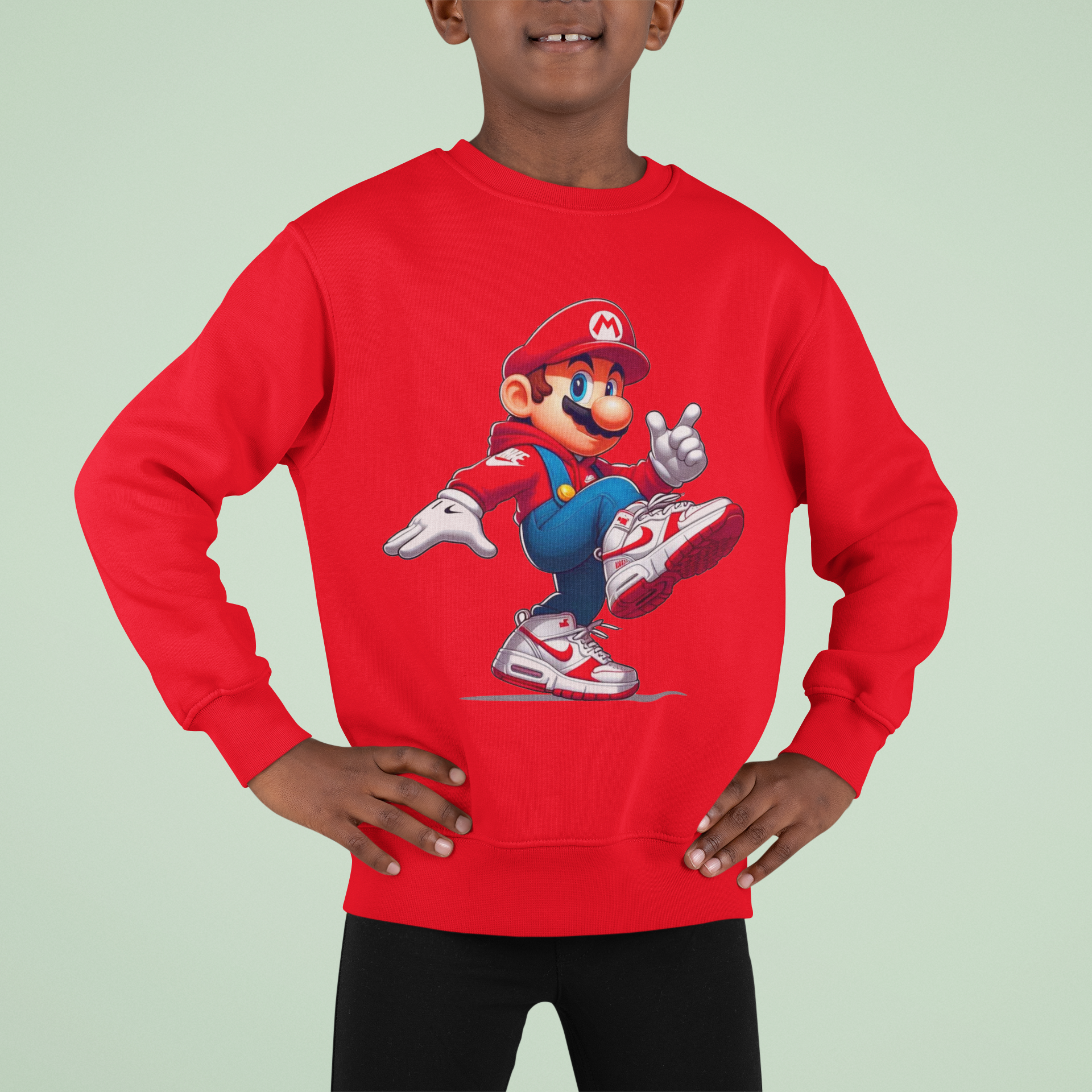 Ватирана Детска Блуза Mario Cool - Червена