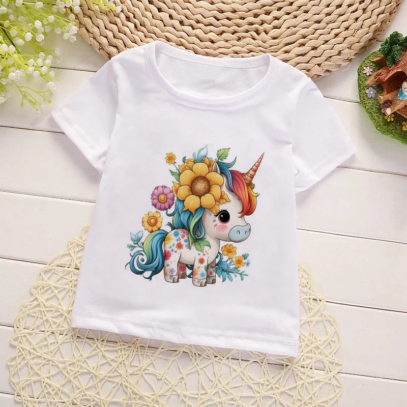 Детска тениска Unicorn flowers  https://satmoda.com/products/детска-тениска-unicorn-flowers  Детска тениска със забавен принт за всяко малко приключение. Мека и дишаща, за комфорт през целия ден.