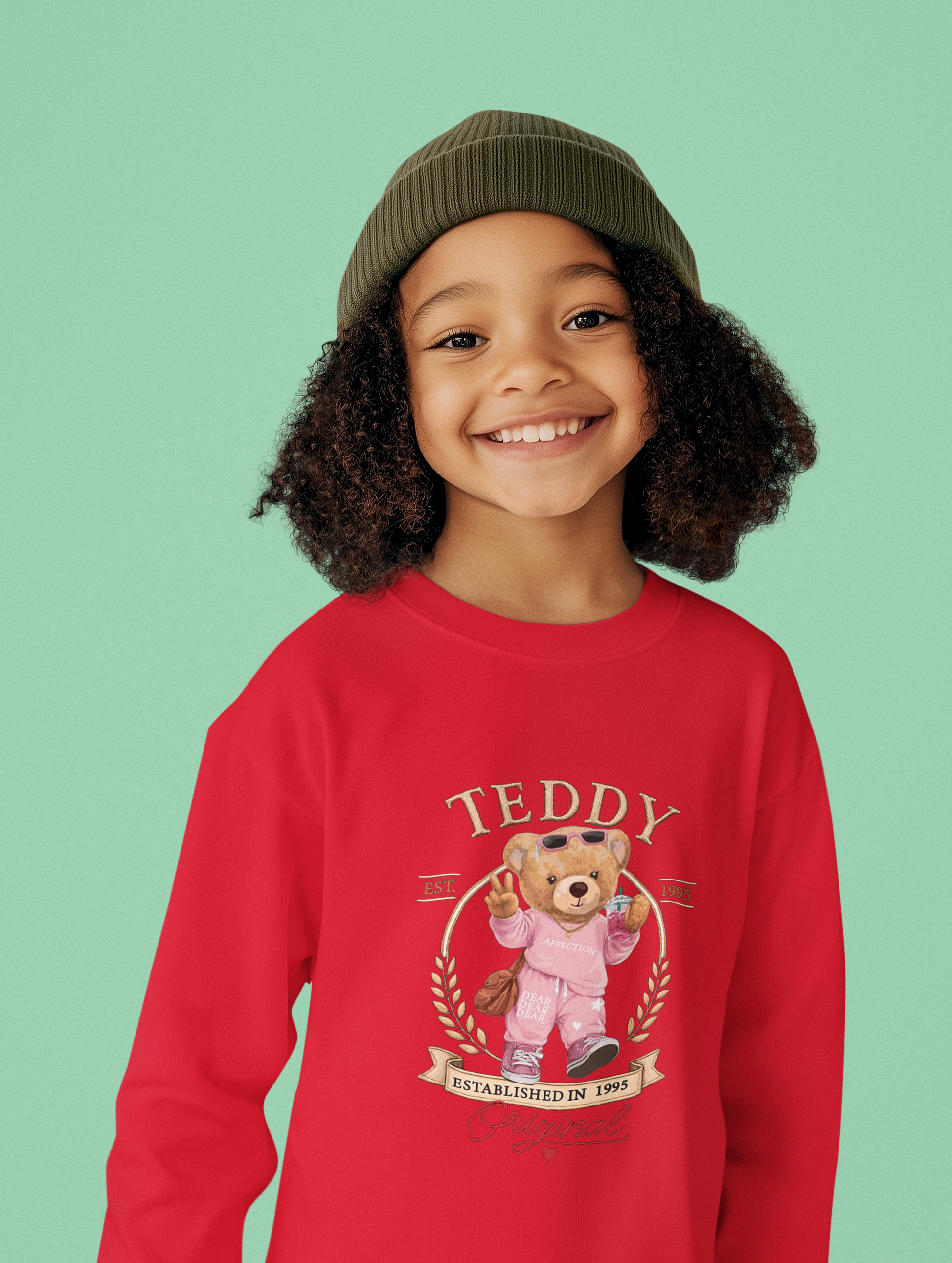 Ватирана Детска Блуза Teddy - Червена