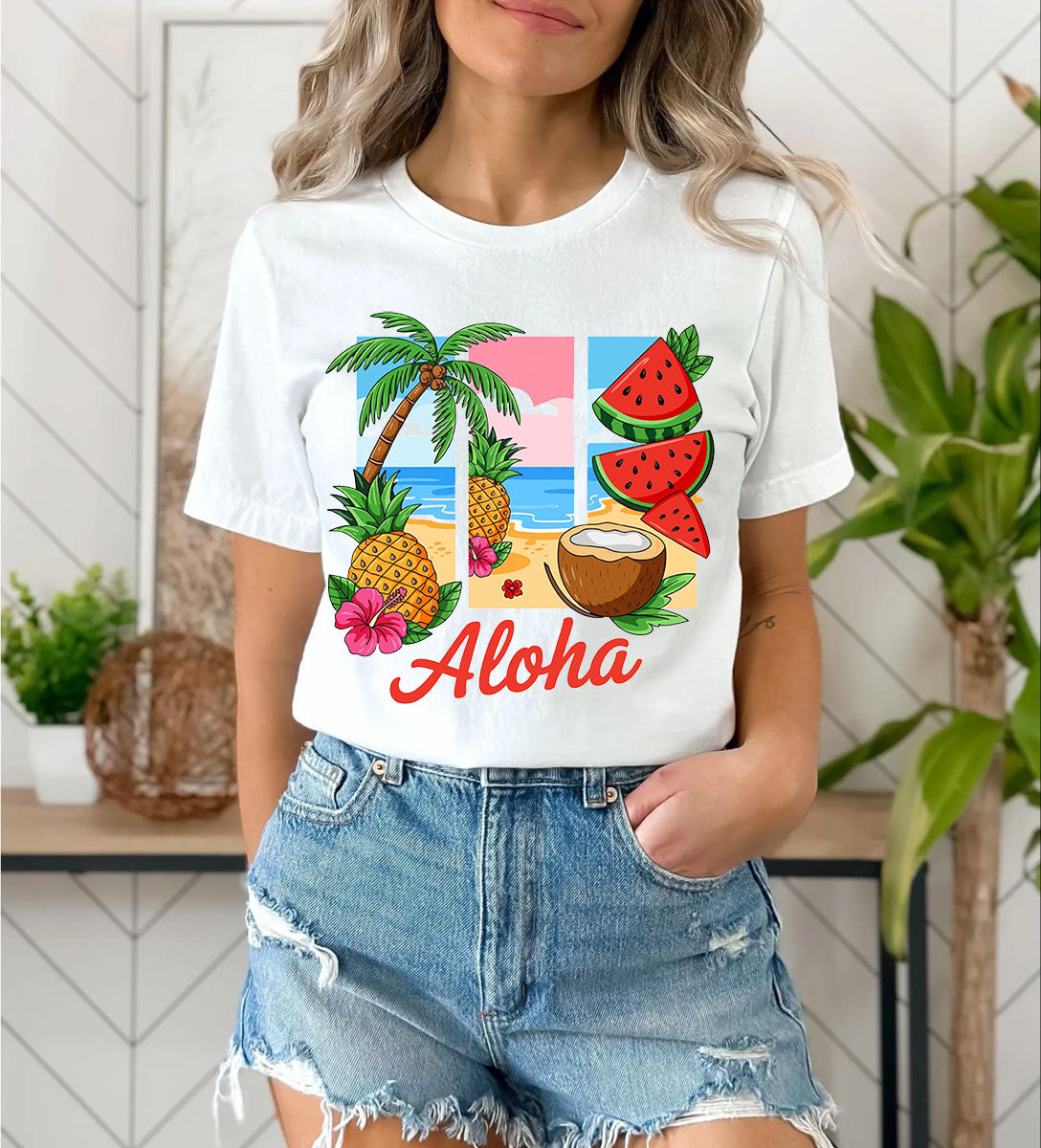 Дамска тениска Aloha / SatModa.

Дамска тениска със стилен дизайн и висококачествени материали. Отличен избор за ежедневието и спорт. Подходяща за разнообразни поводи и комбинации.

€12.80 EUR