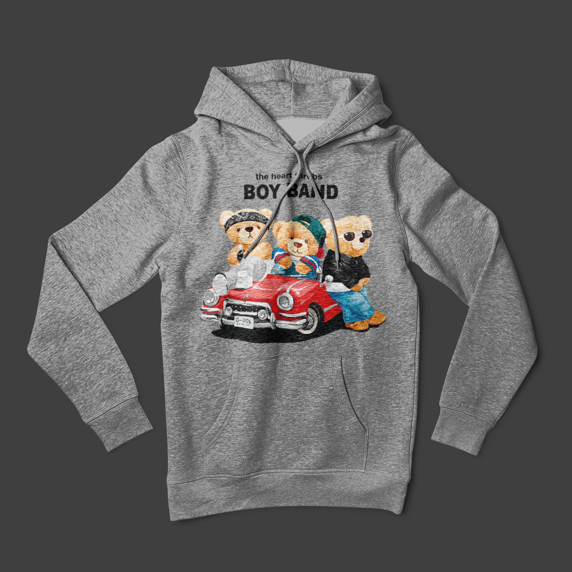 Детски Суичър Boy Band - Сив