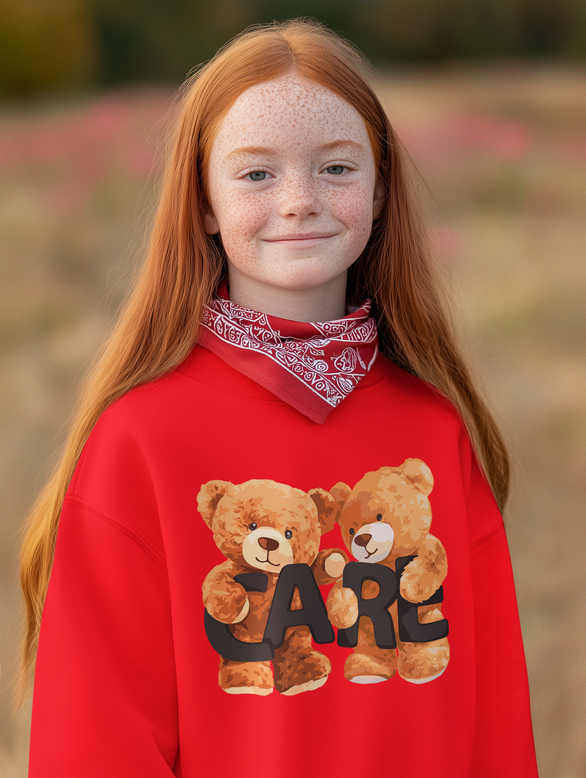 Ватирана Детска Блуза Care - Червена