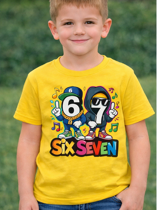 Детска тениска Six Seven Gangsta / SatModa.

Детска тениска със забавен принт за всяко малко приключение. Мека и дишаща, за комфорт през целия ден.

€12.30 EUR