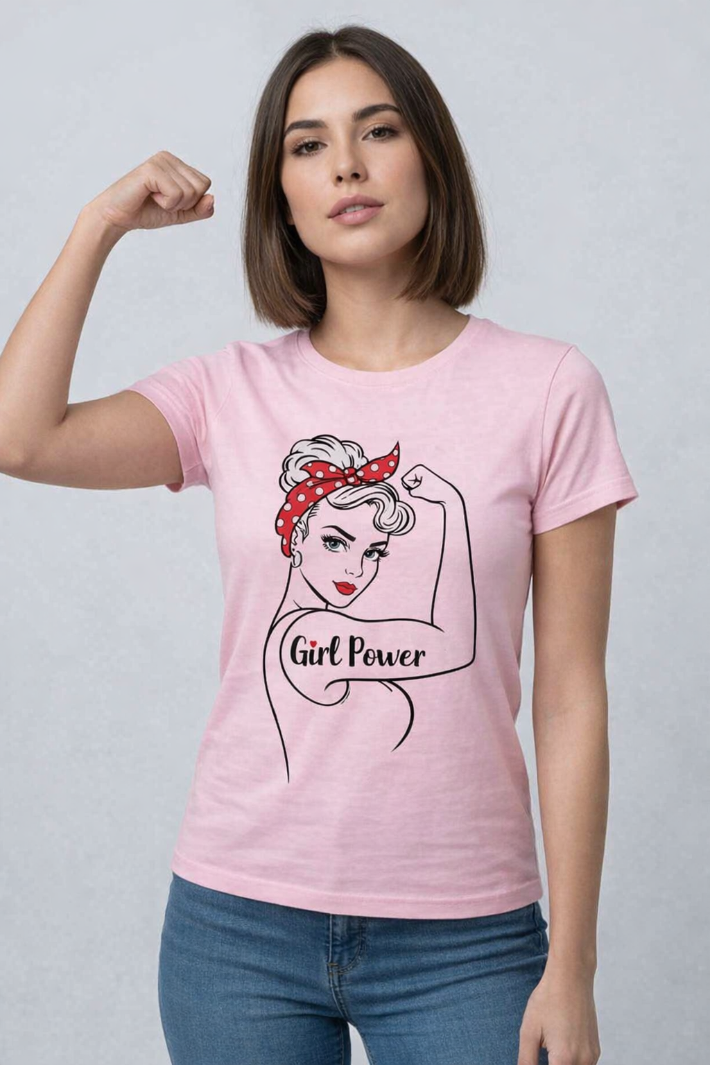 Дамска тениска Girl Power / SatModa.

Дамска тениска със стилен дизайн и висококачествени материали. Отличен избор за ежедневието и спорт. Подходяща за разнообразни поводи и комбинации.

€12.80 EUR