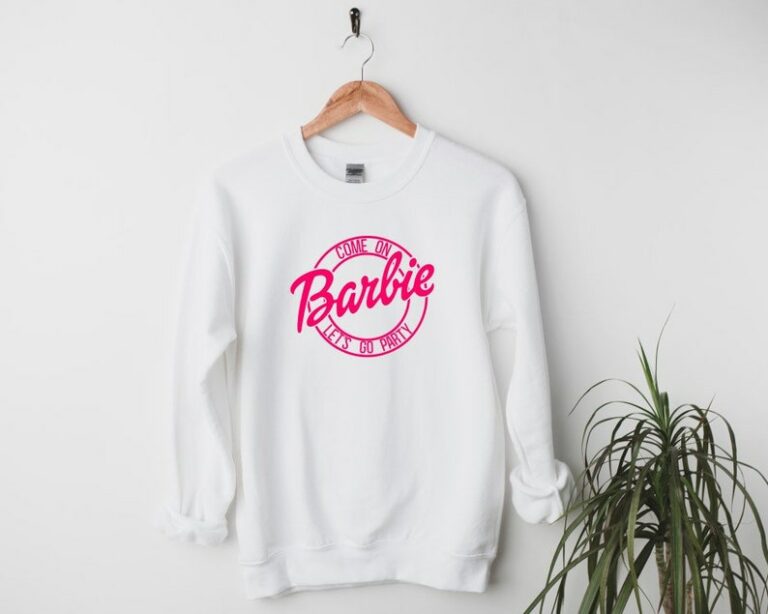Дамска блуза Barbie Let's Go Party — детайл принт, 100% памук,бяла | SatModa