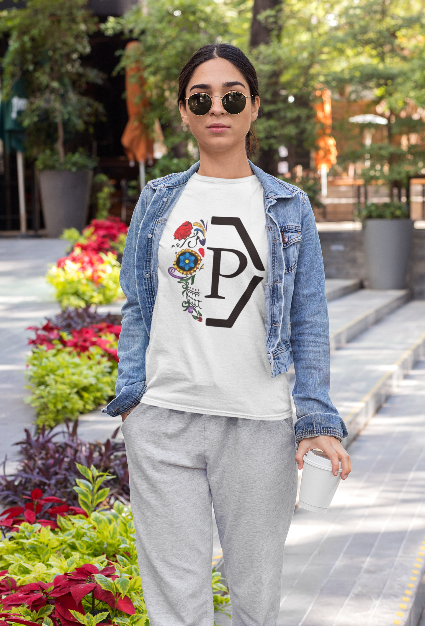 Дамска тениска P.Head — бяла, 100% памук, размери XS-XXL | SatModa