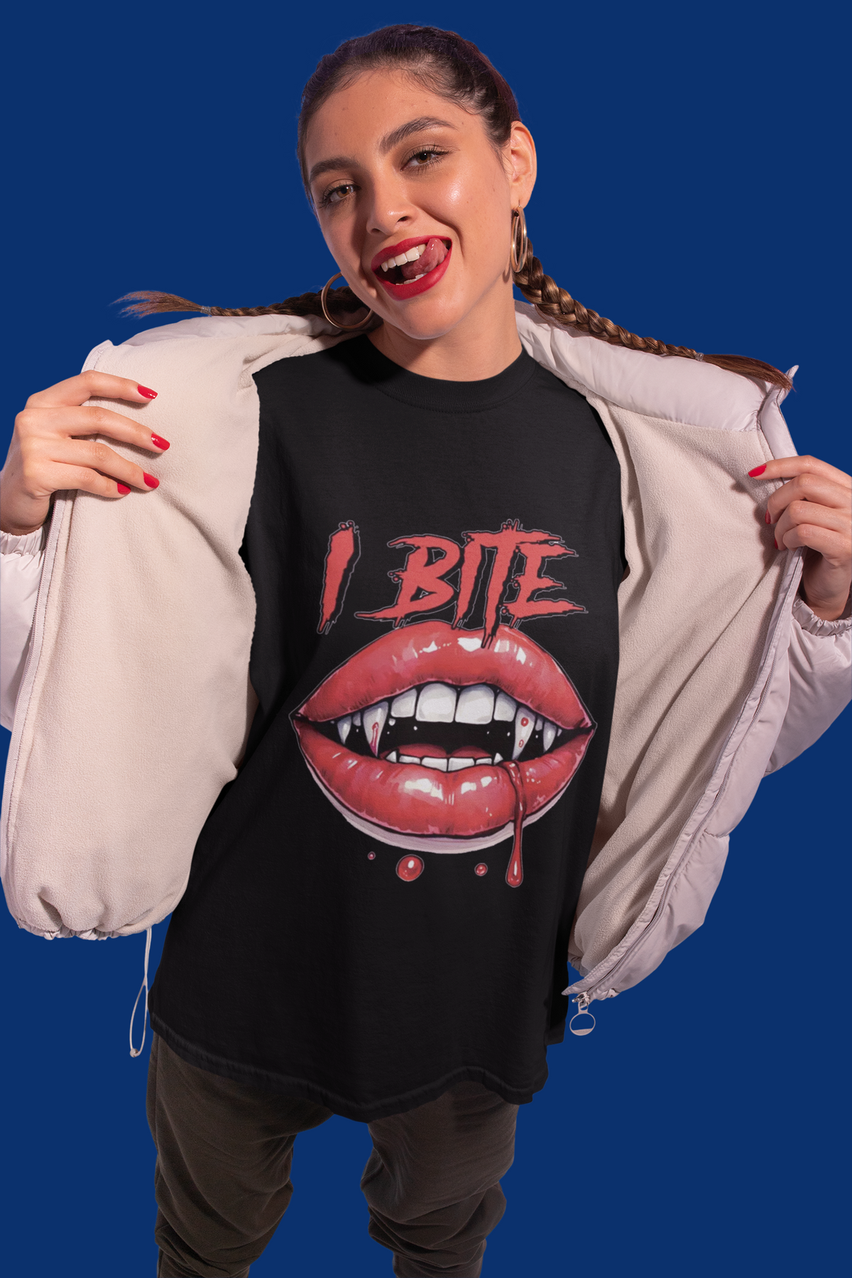 Дамска тениска Oversize Bite - Чера