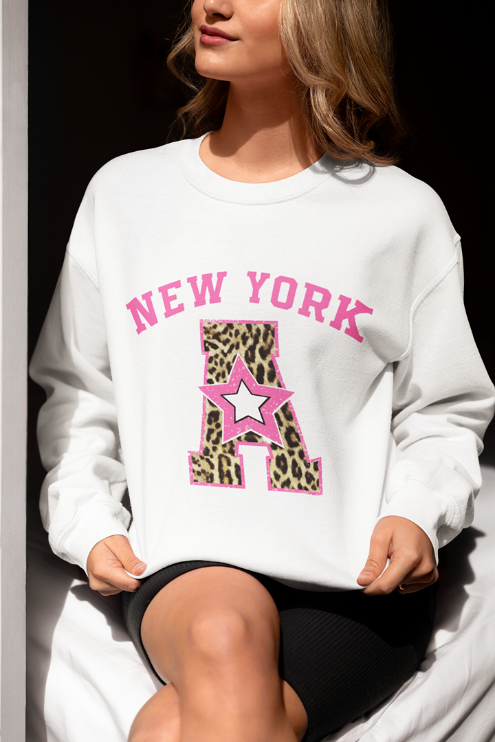 Дамска блуза NY Star бяла — 100% памук, размери XS–XXL | SatModa