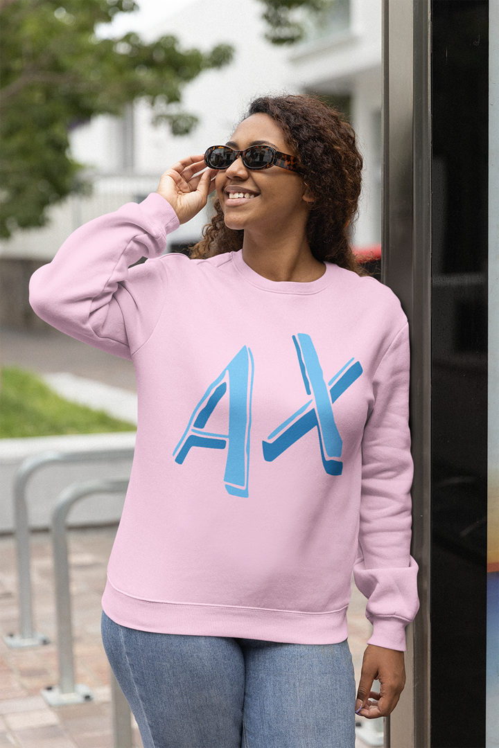 Дамска блуза AX Blue розова — 100% памук, размери XS–XXL | SatModa