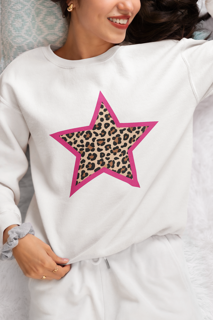 Дамска блуза Leo Star бяла — 100% памук, размери XS–XXL | SatModa