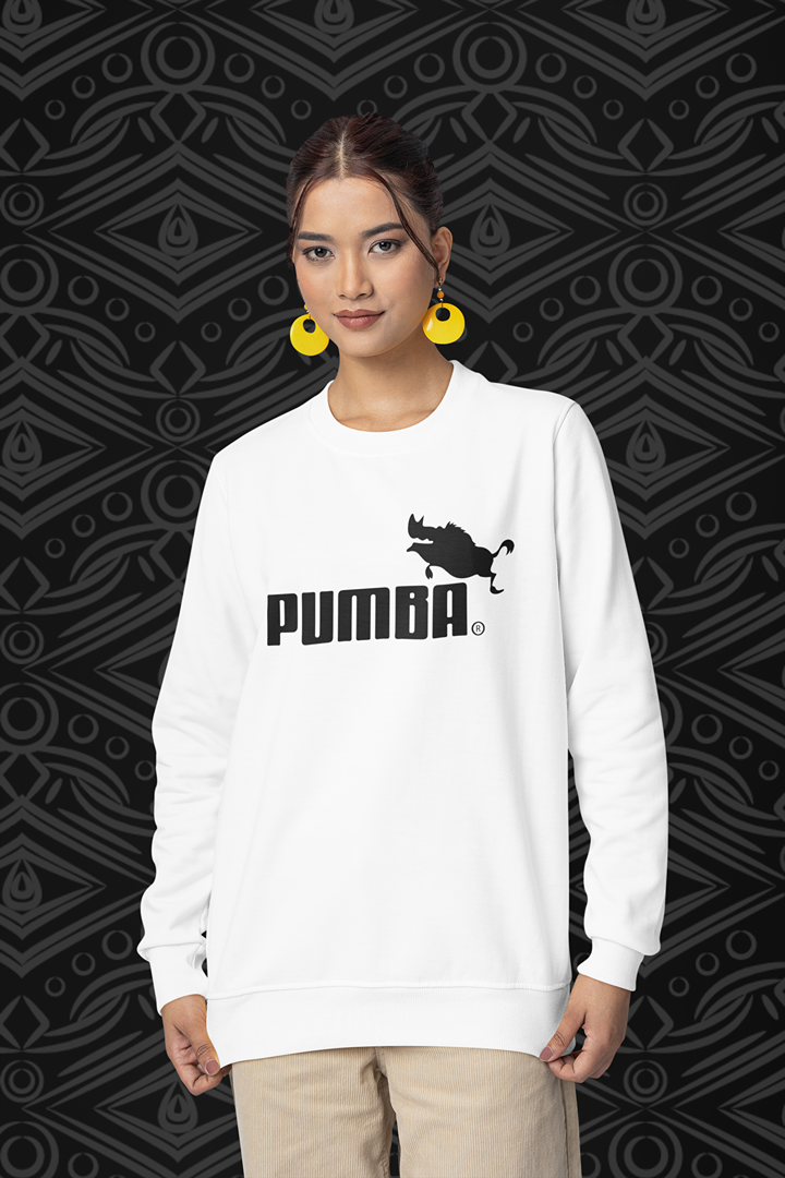 Дамска блуза Pumba бяла — 100% памук, размери XS–XXL | SatModa